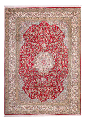 Silketæppe - Kashmir Silk - 303 x 220 cm - rød