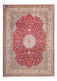 Silketæppe - Kashmir Silk - 303 x 220 cm - rød