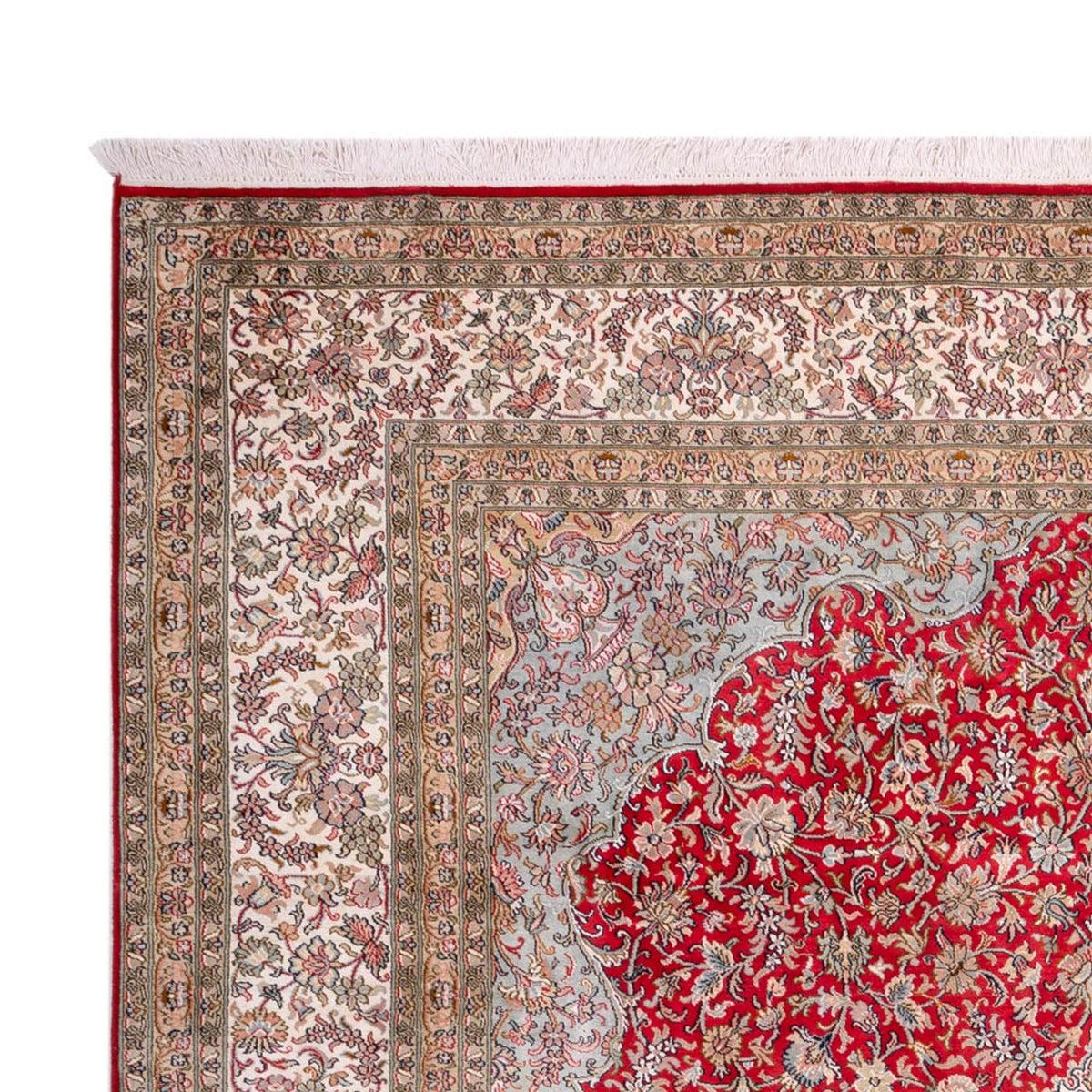 Kashmirsilke Tæppe 220x303cm - Orientalsk tæppe