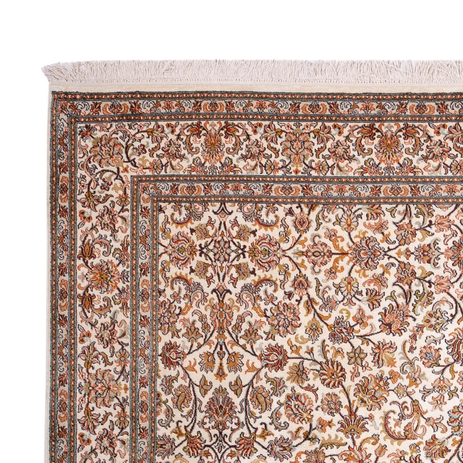 Silketæppe - Kashmir Silk - 305 x 213 cm - sand