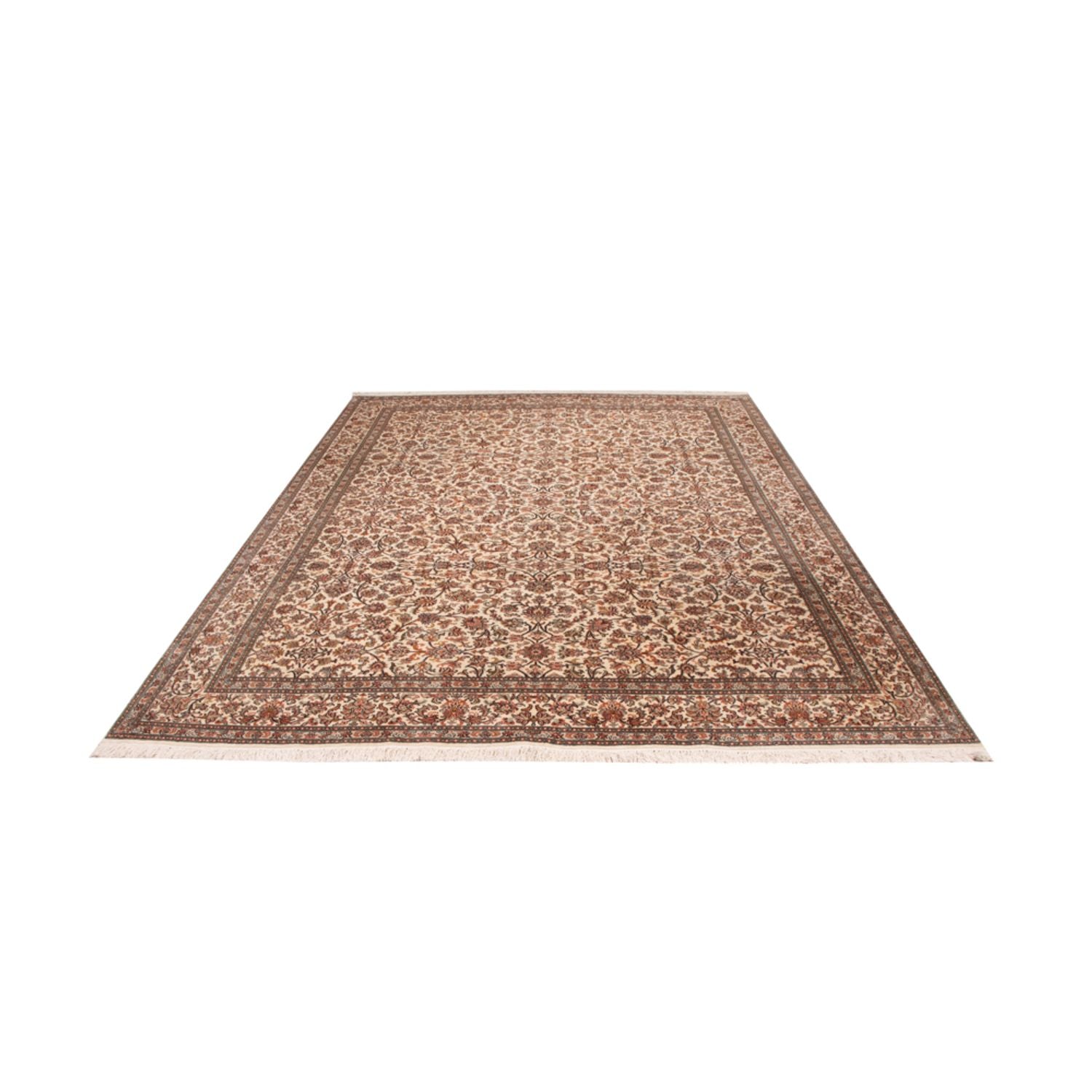 Silketæppe - Kashmir Silk - 305 x 213 cm - sand