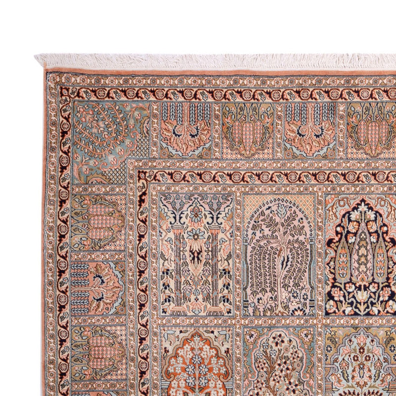 Silketæppe - Kashmir Silk - 317 x 221 cm - mørk beige