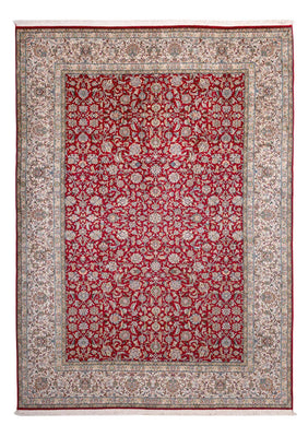 Silketæppe - Kashmir Silk - 302 x 216 cm - rød