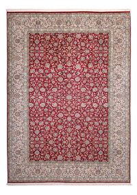 Silketæppe - Kashmir Silk - 302 x 216 cm - rød