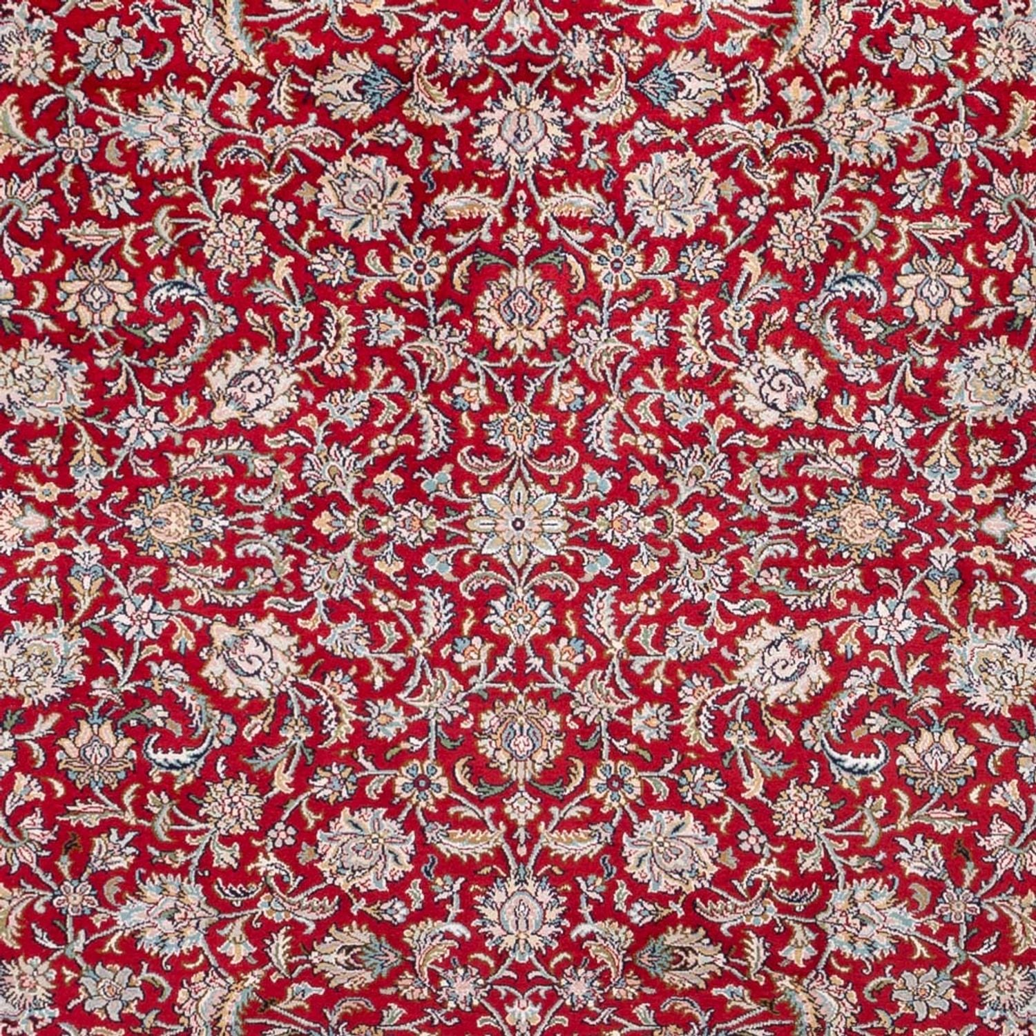 Silketæppe - Kashmir Silk - 302 x 216 cm - rød