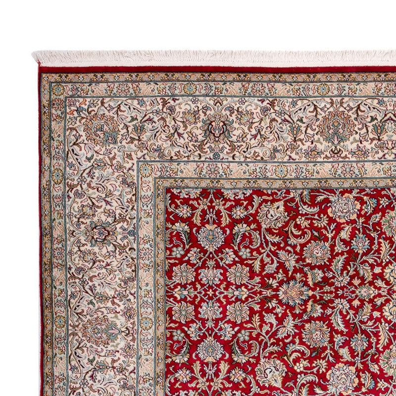 Silketæppe - Kashmir Silk - 302 x 216 cm - rød