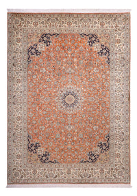 Silketæppe - Kashmir Silk - 306 x 220 cm - terrakotta