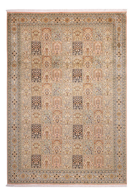 Silketæppe - Kashmir Silk - 316 x 220 cm - mørk beige