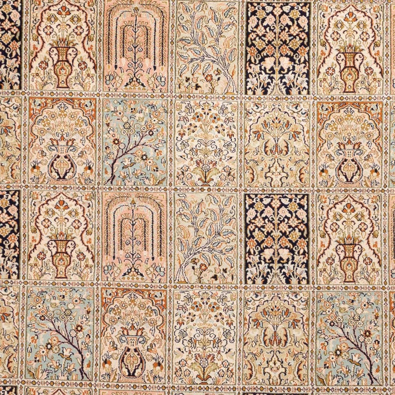 Silketæppe - Kashmir Silk - 316 x 220 cm - mørk beige