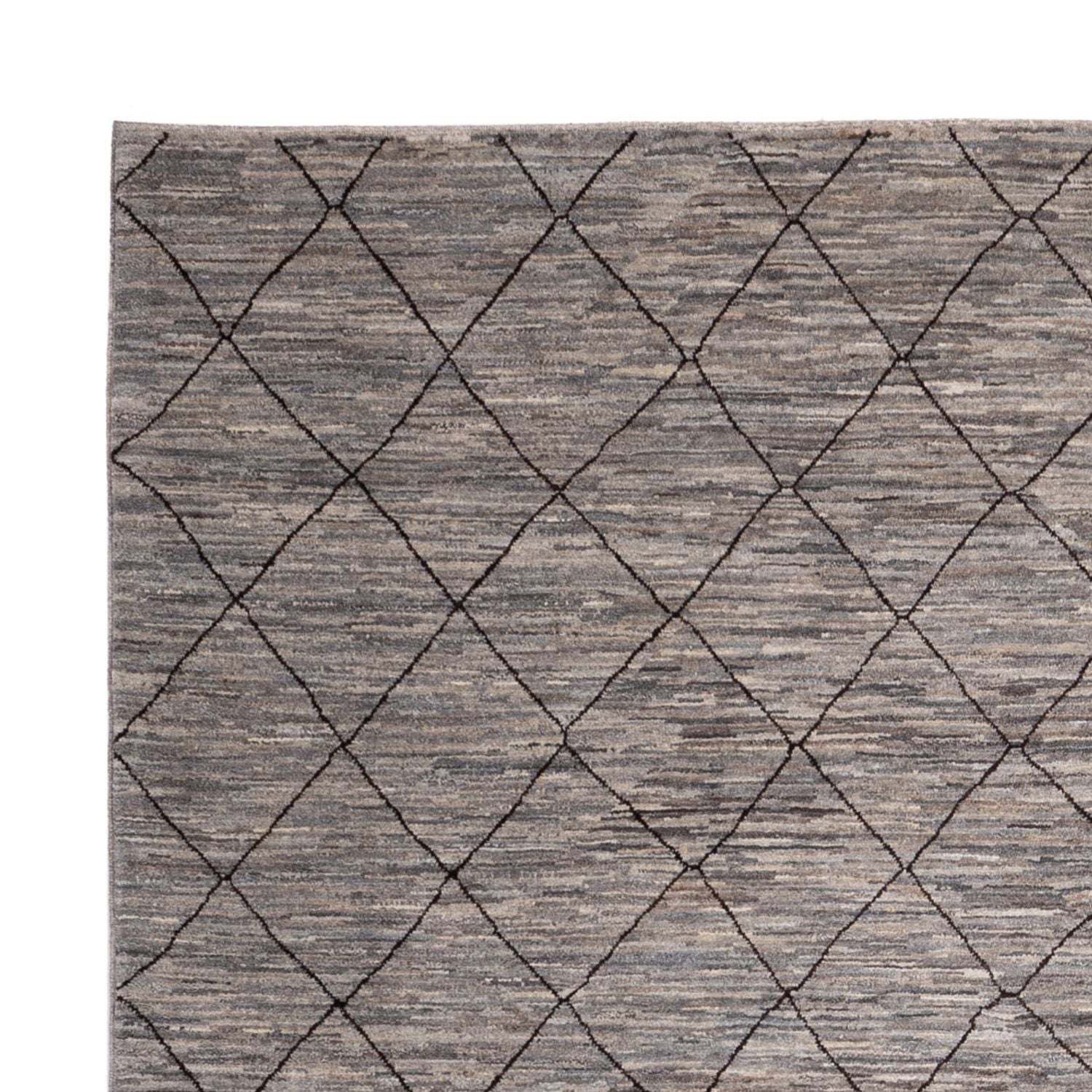 Berber tæppe - 296 x 245 cm - mørk beige