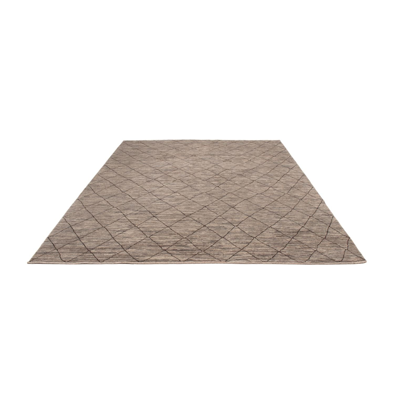 Berber tæppe - 296 x 245 cm - mørk beige