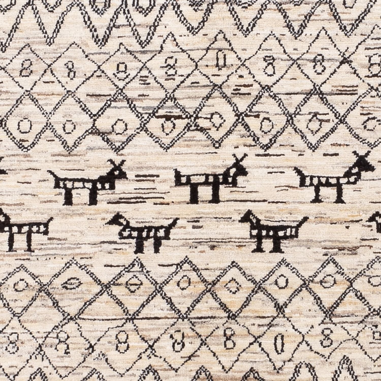 Berber tæppe - 200 x 148 cm - beige
