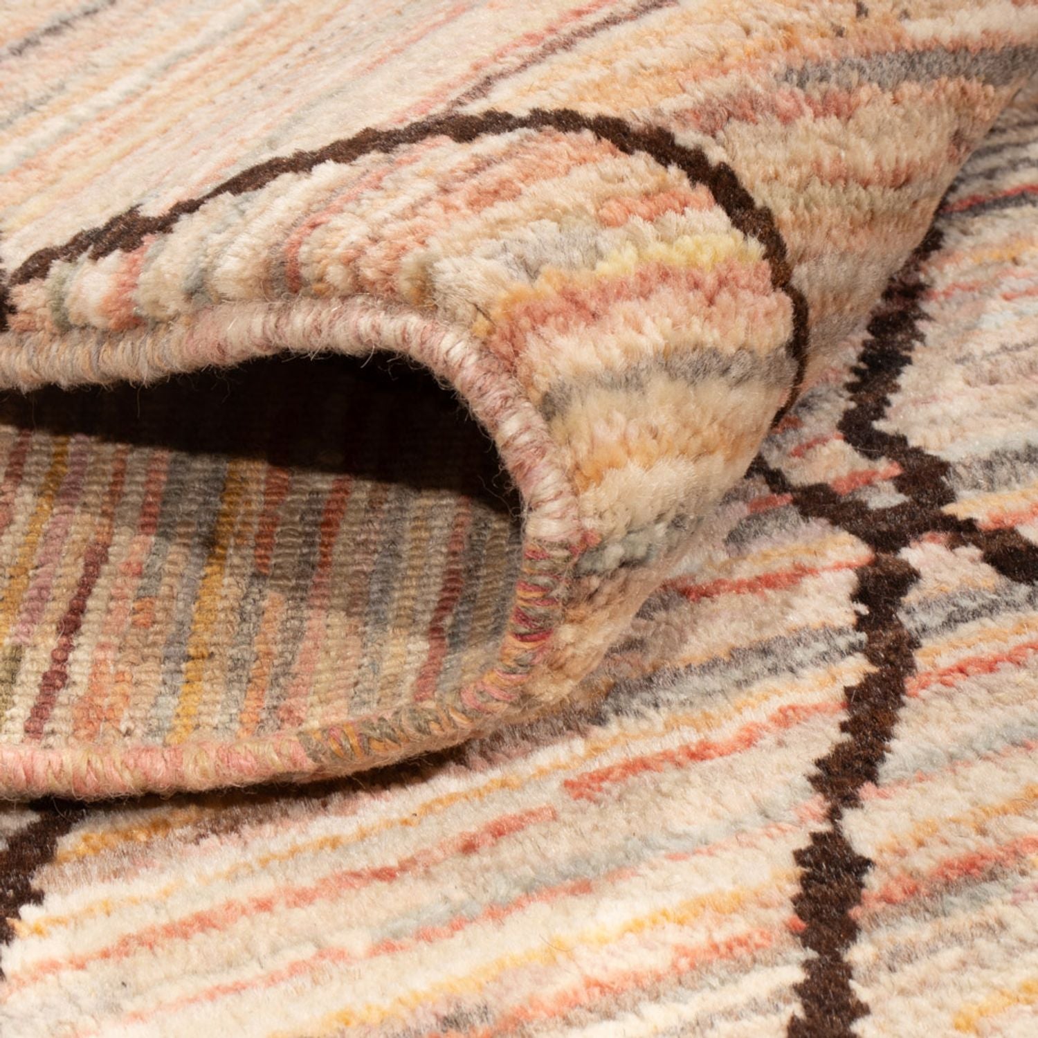 Berber tæppe - 202 x 153 cm - beige