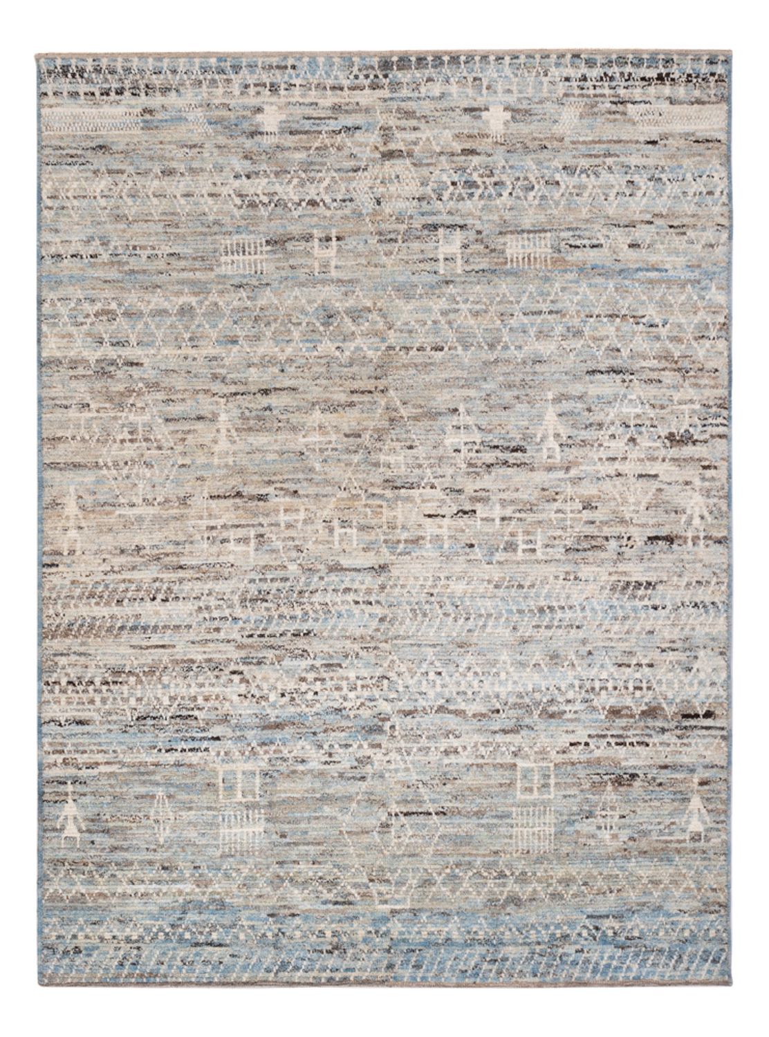 Berber tæppe - 238 x 175 cm - mørk beige