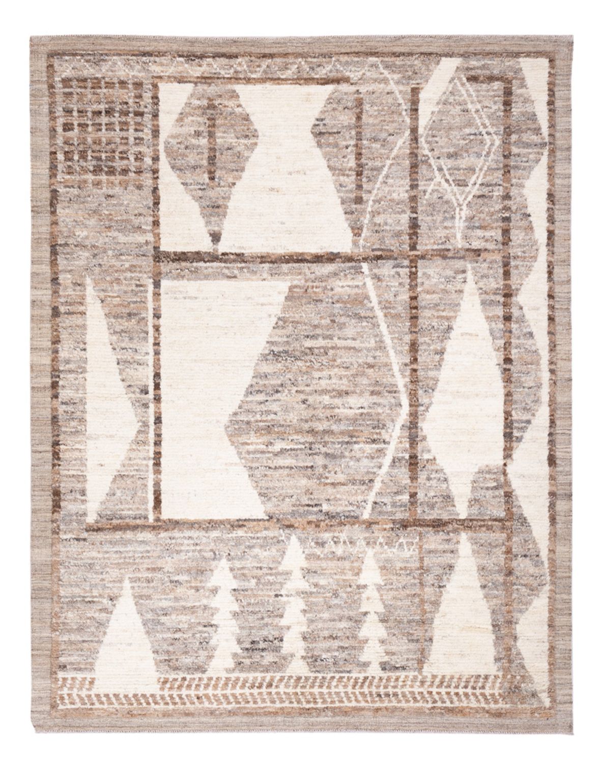 Berber tæppe - 250 x 196 cm - flerfarvet