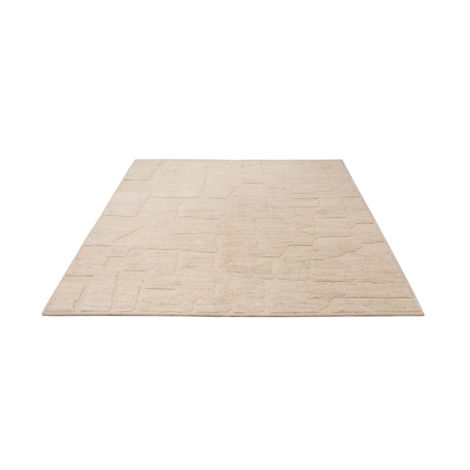 Berber tæppe - 191 x 145 cm - creme