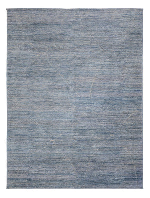 Berber tæppe - 360 x 274 cm - havblå