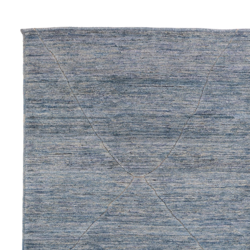Berber tæppe - 360 x 274 cm - havblå