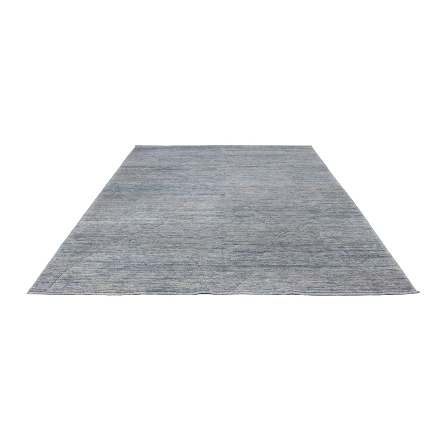Berber tæppe - 360 x 274 cm - havblå
