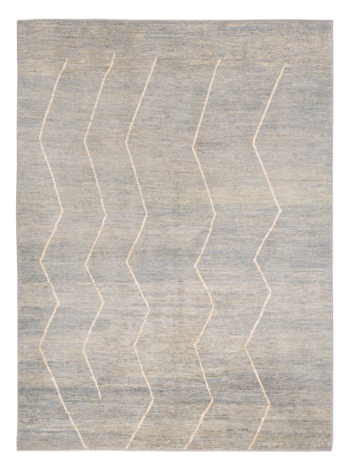 Berber tæppe - 204 x 152 cm - lysegrå