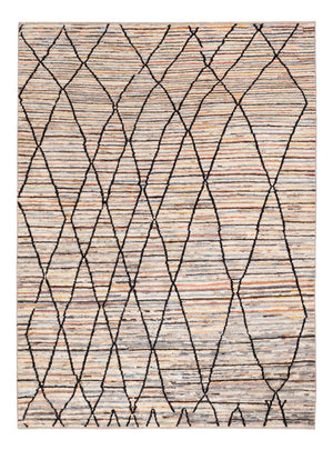 Berber tæppe - 203 x 151 cm - flerfarvet