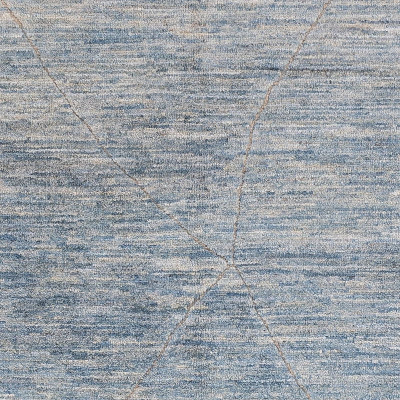 Berber tæppe - 196 x 154 cm - havblå