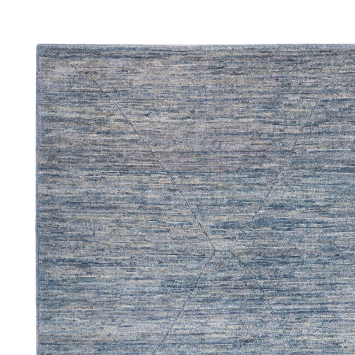Berber tæppe - 242 x 172 cm - havblå