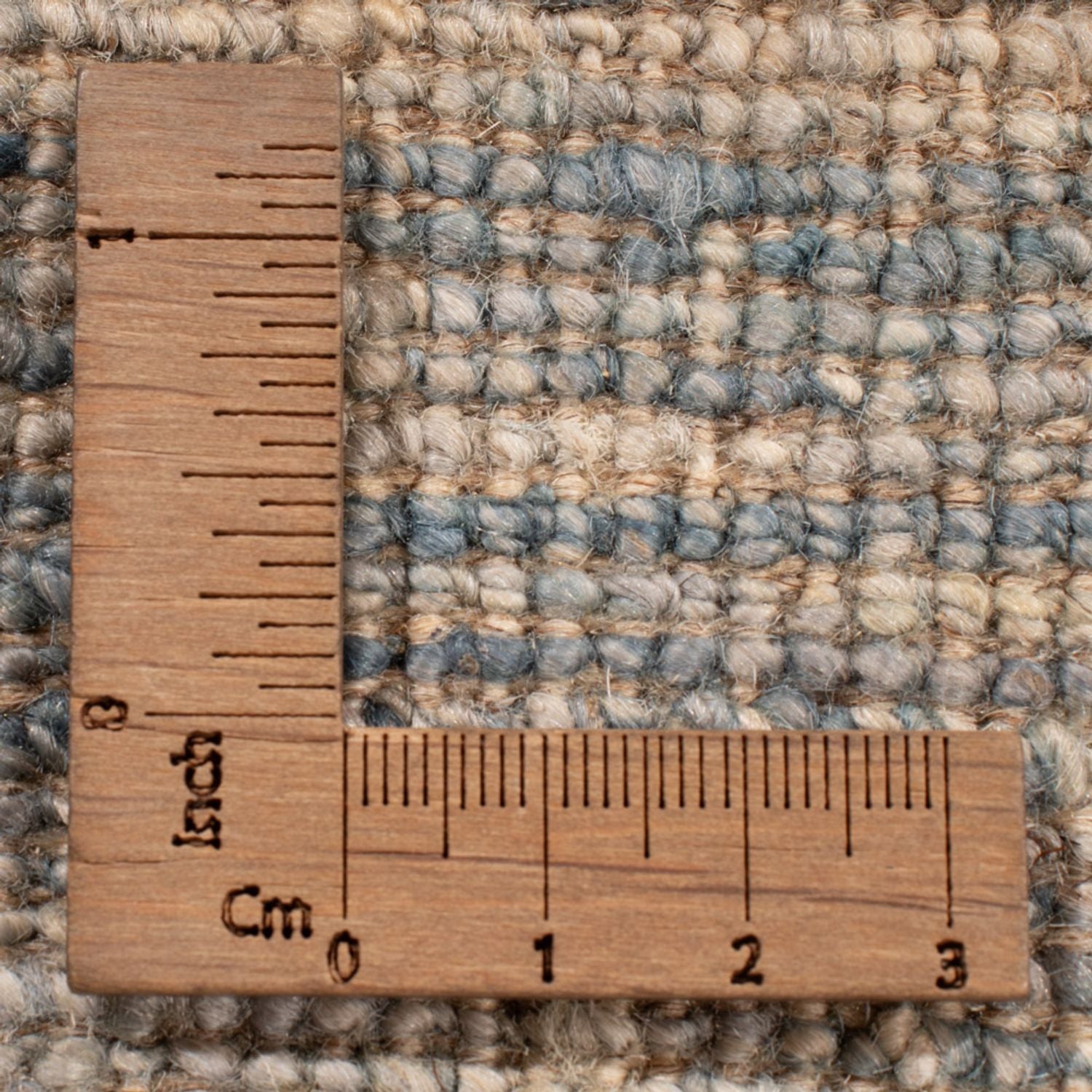 Berber tæppe - 242 x 172 cm - havblå