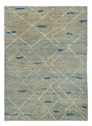 Berber tæppe - 236 x 172 cm - lysegrøn