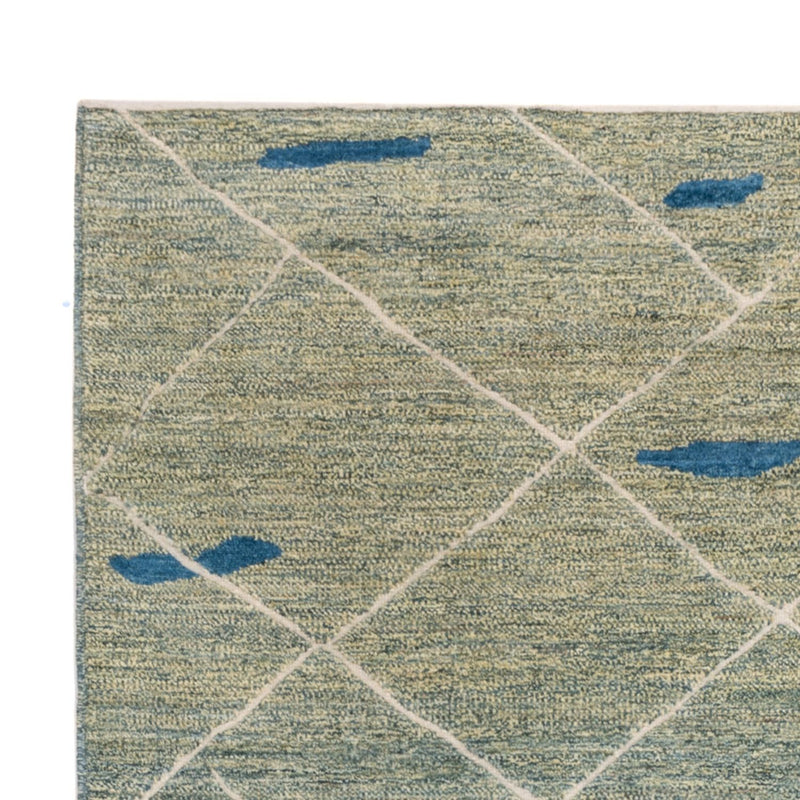 Berber tæppe - 236 x 172 cm - lysegrøn