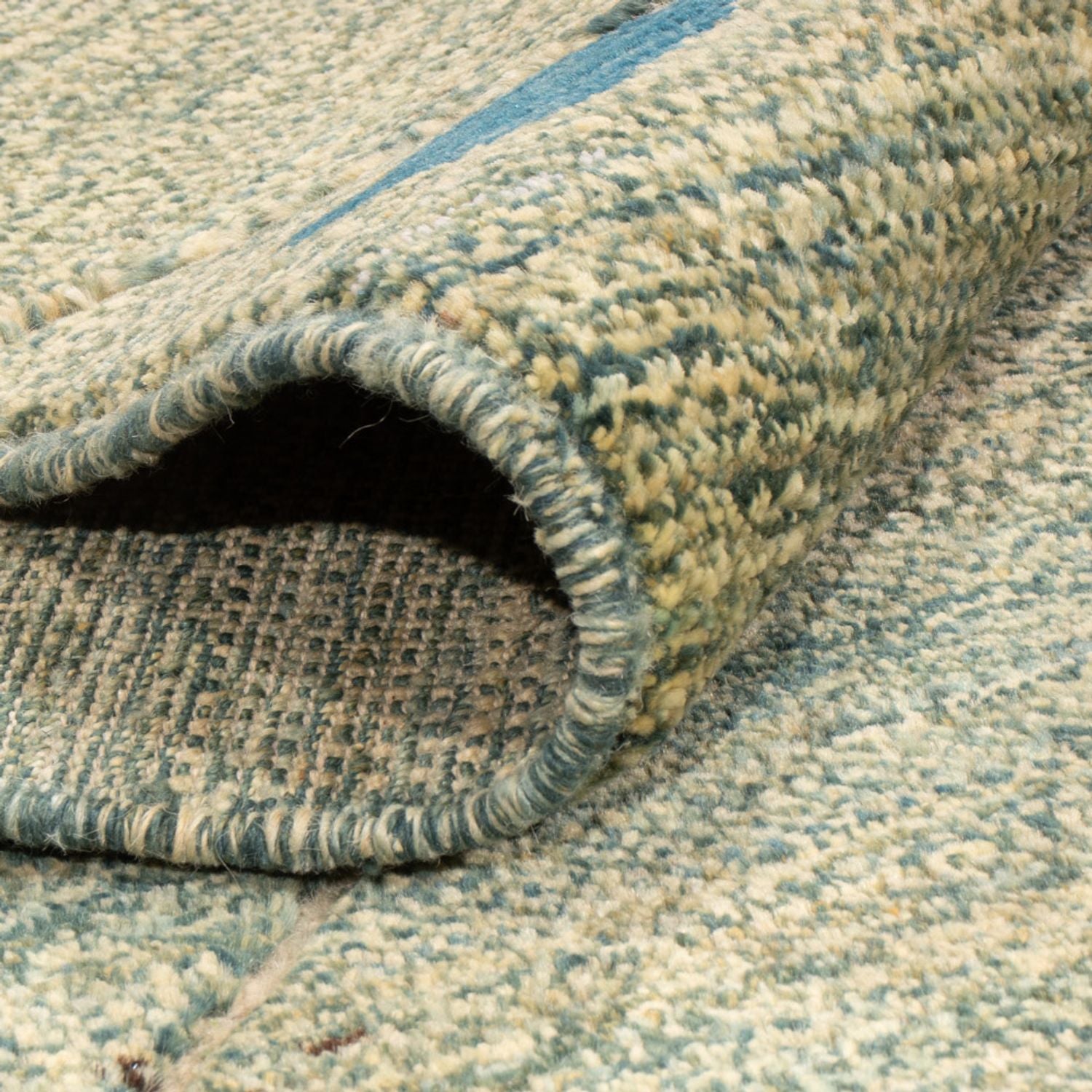 Berber tæppe - 236 x 172 cm - lysegrøn