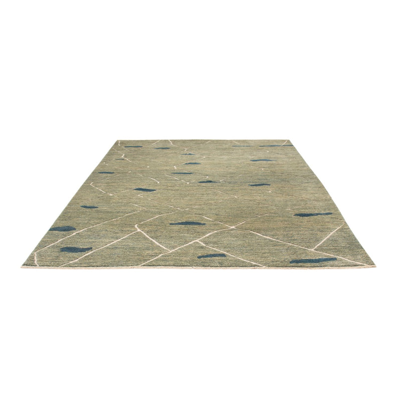 Berber tæppe - 300 x 256 cm - lysegrøn