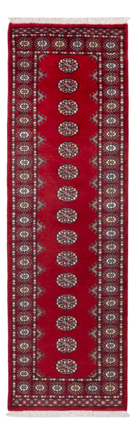 Løber Pakistan Tæppe - 255 x 77 cm - rød