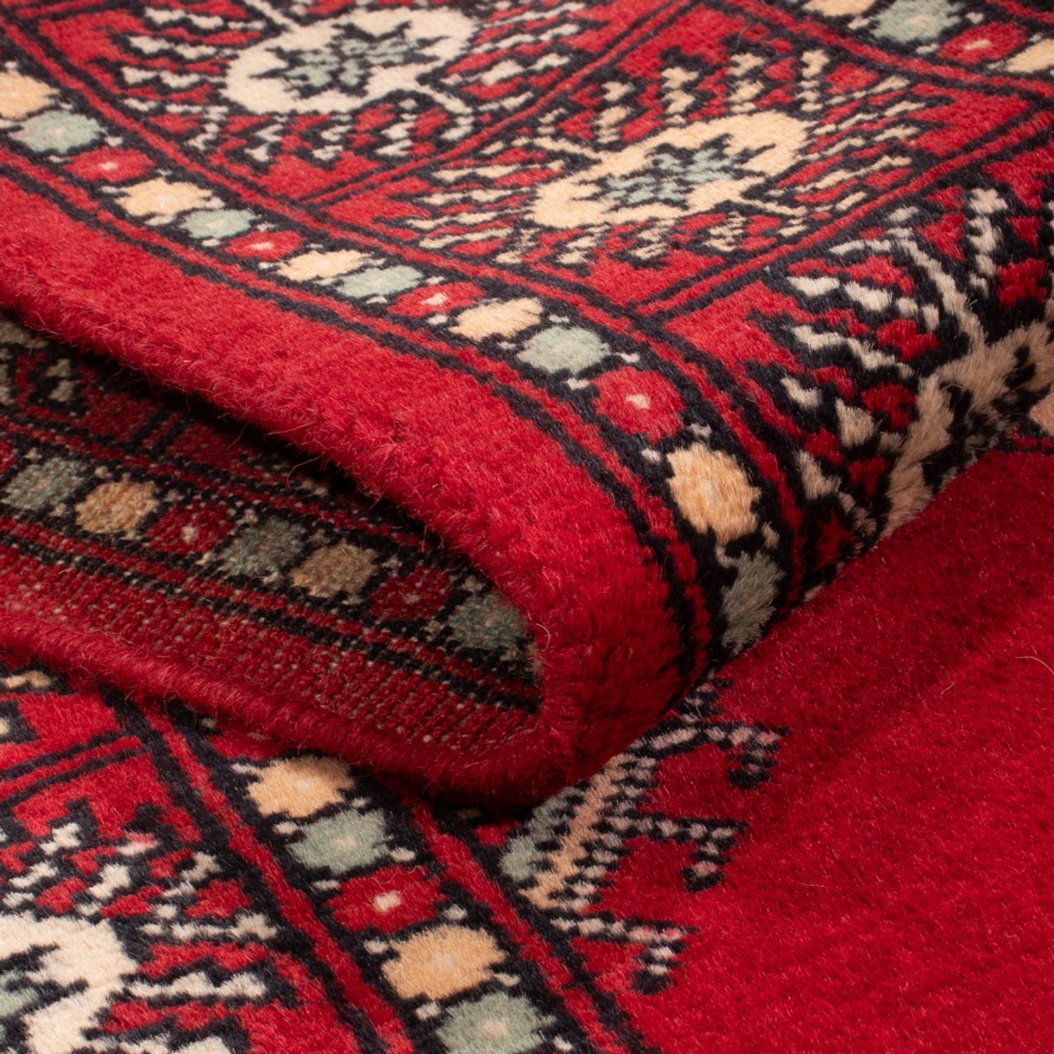 Løber Pakistan Tæppe - 255 x 77 cm - rød