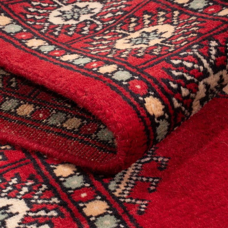 Løber Pakistan Tæppe - 255 x 77 cm - rød