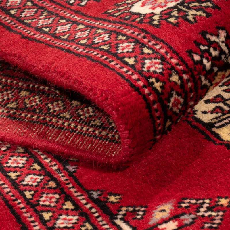 Løber Pakistan Tæppe - 246 x 77 cm - rød