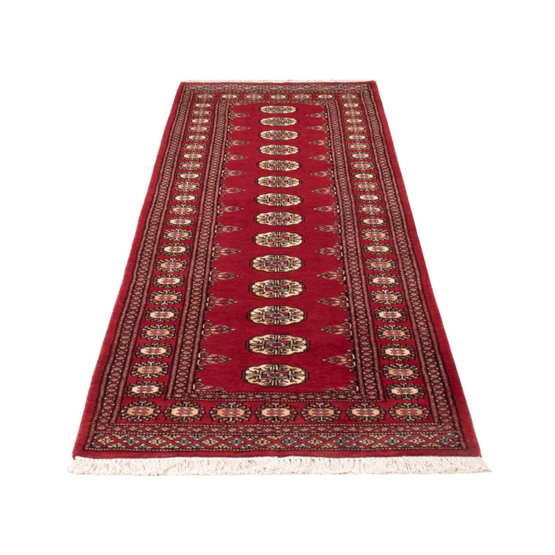 Løber Pakistan Tæppe - 246 x 77 cm - rød