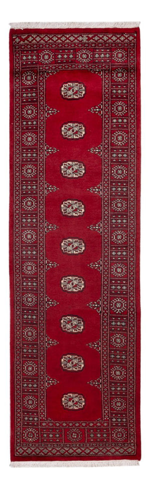 Løber Pakistan Tæppe - 257 x 75 cm - rød