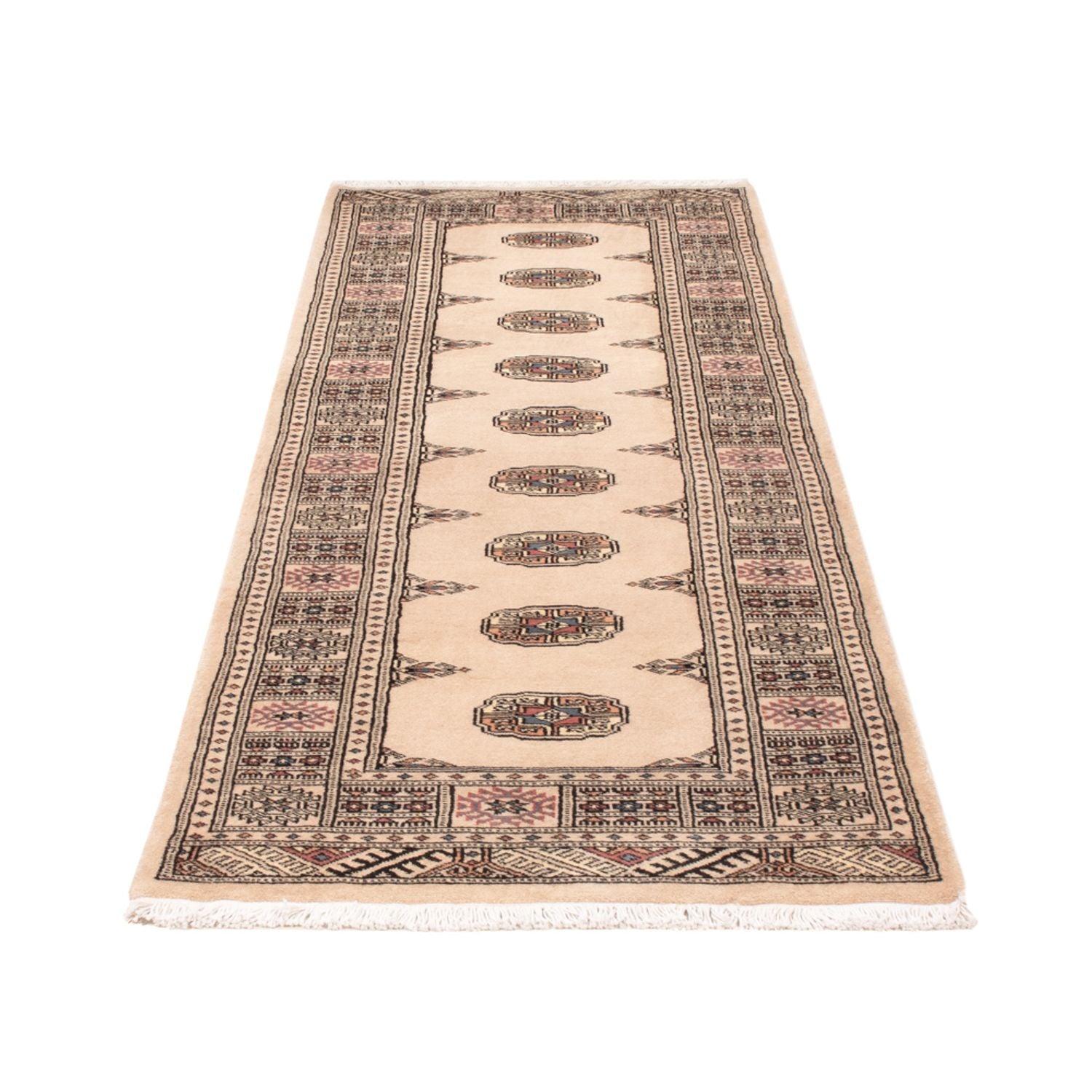 Løber Pakistan Tæppe - 234 x 76 cm - beige