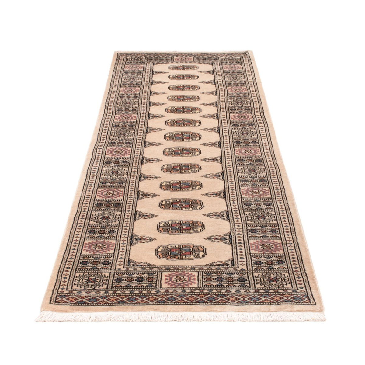 Løber Pakistan Tæppe - 249 x 77 cm - beige