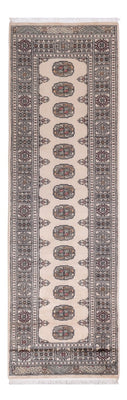 Løber Pakistan Tæppe - 254 x 77 cm - beige