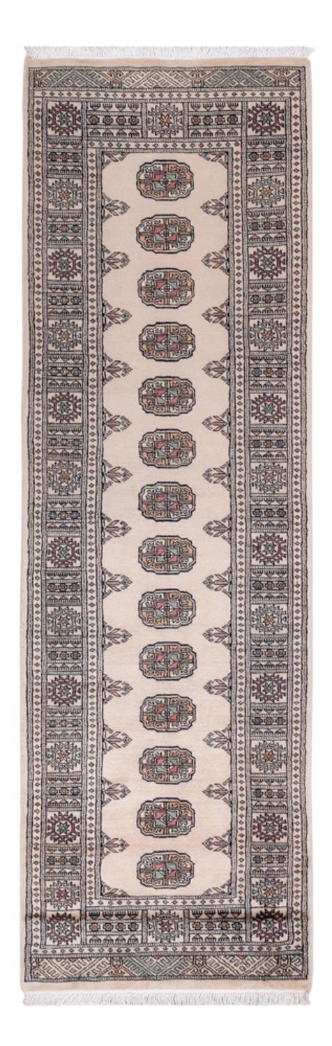 Løber Pakistan Tæppe - 254 x 77 cm - beige