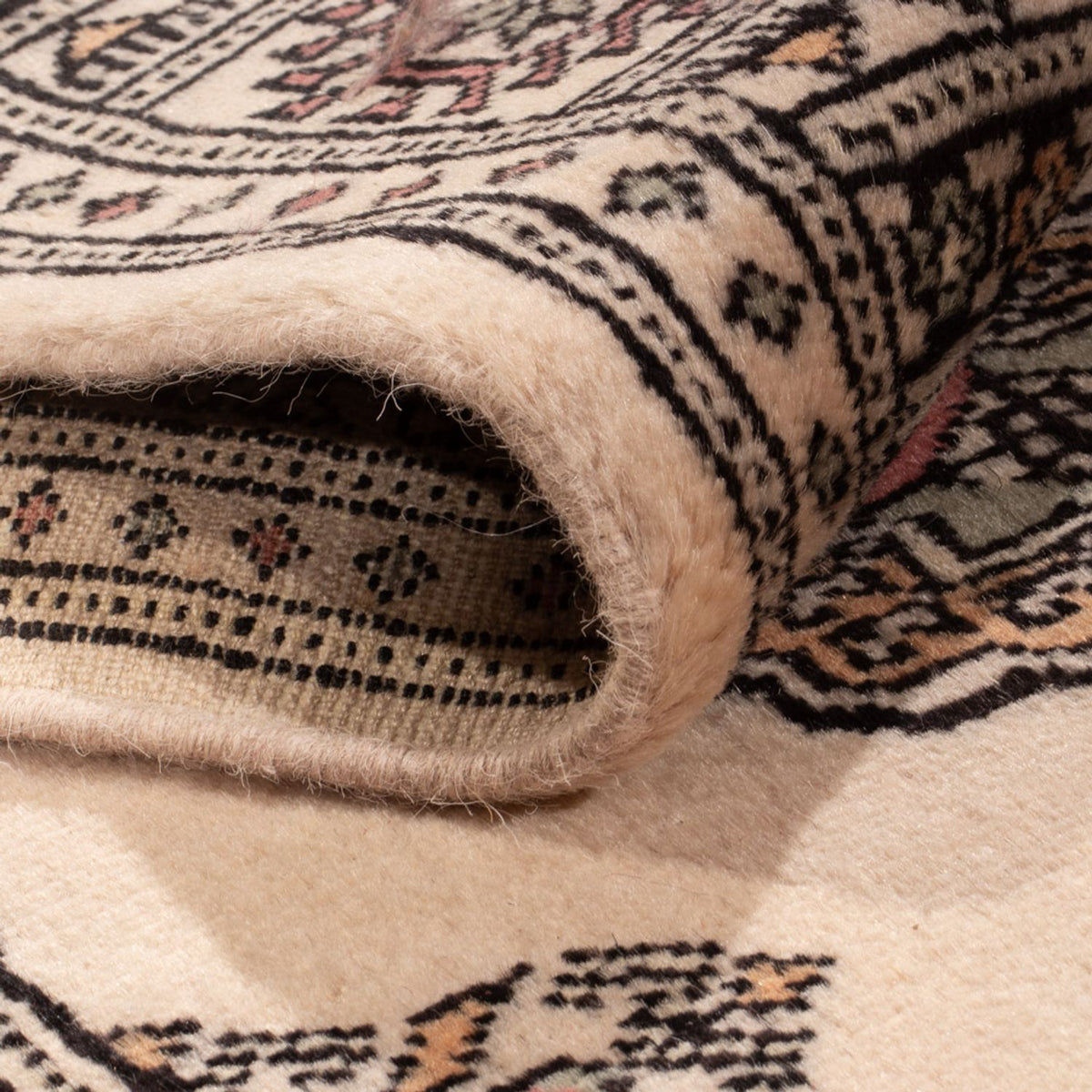 Løber Pakistan Tæppe - 254 x 77 cm - beige