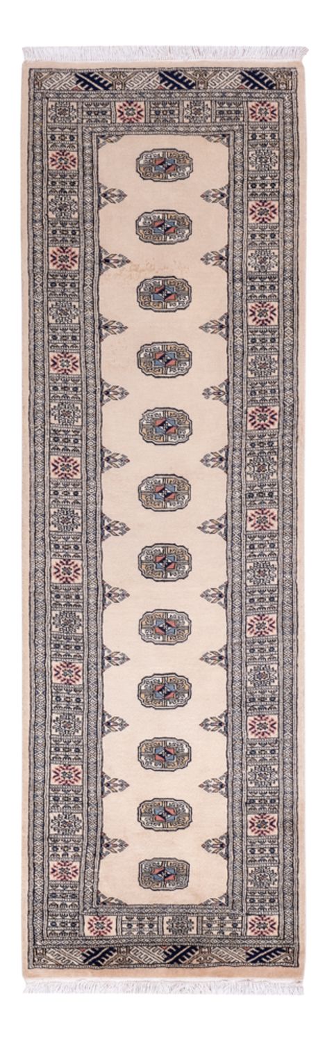 Løber Pakistan Tæppe - 253 x 79 cm - beige