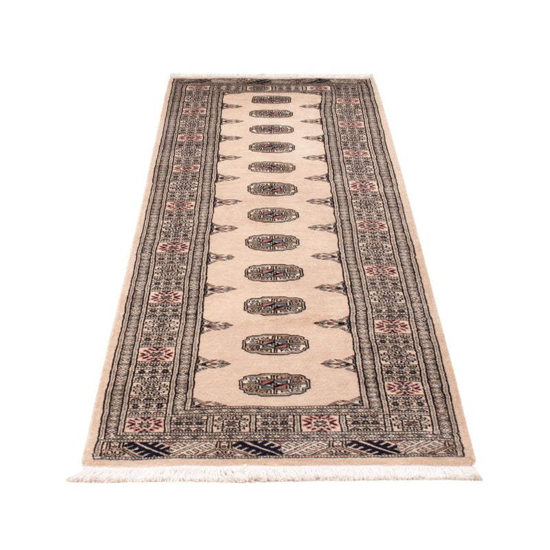 Løber Pakistan Tæppe - 253 x 79 cm - beige