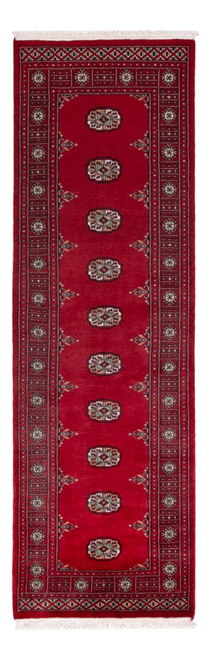 Løber Pakistan Tæppe - 242 x 76 cm - rød