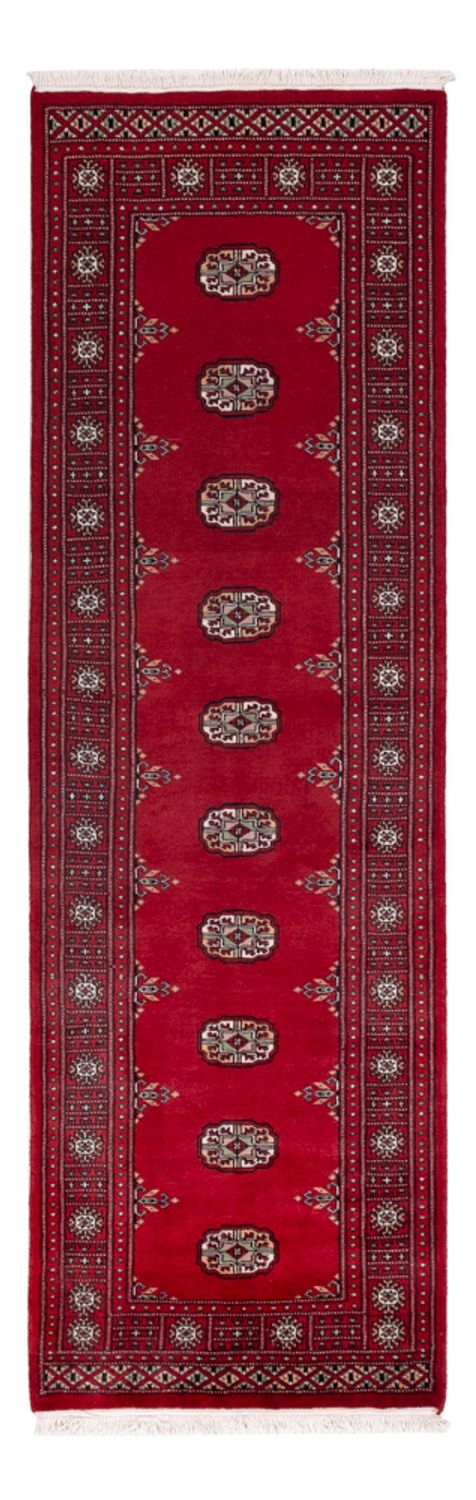 Løber Pakistan Tæppe - 242 x 76 cm - rød