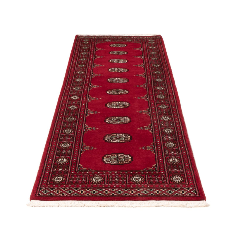 Løber Pakistan Tæppe - 242 x 76 cm - rød