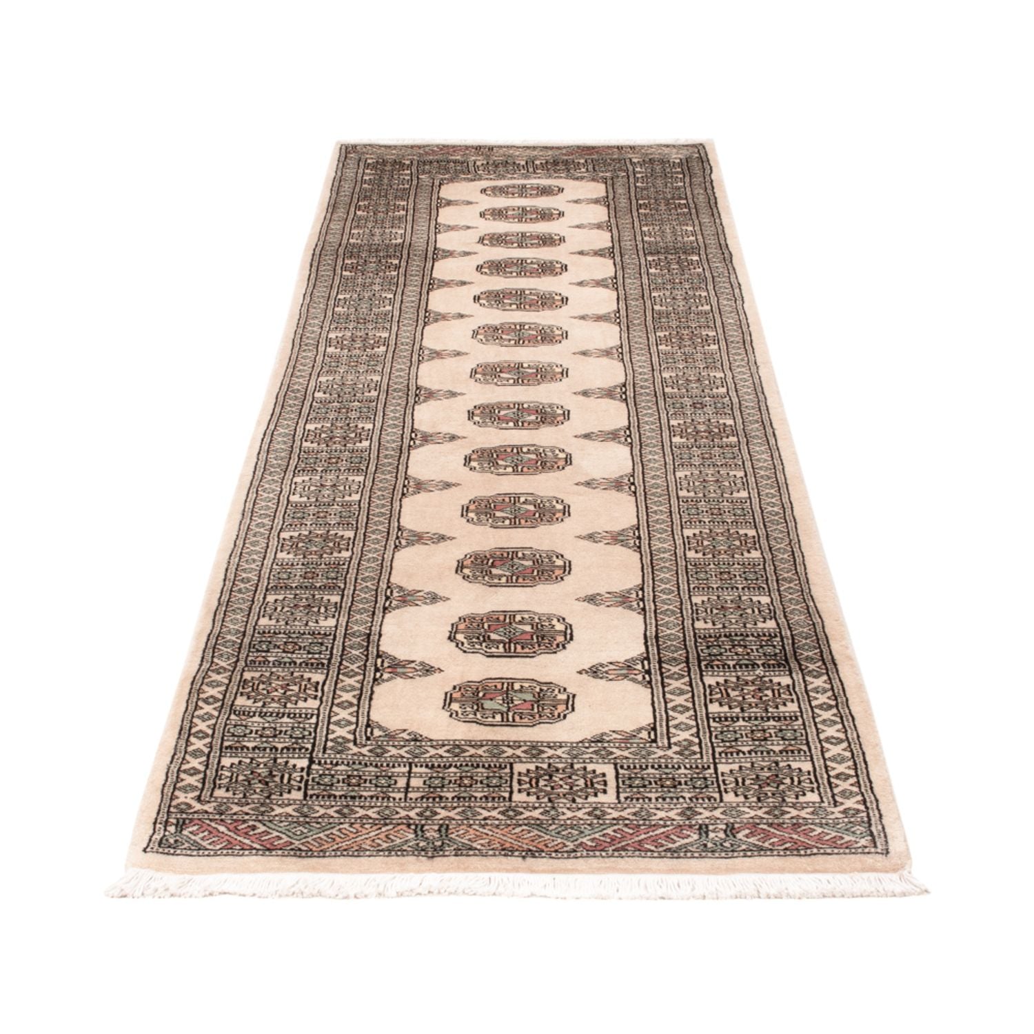 Løber Pakistan Tæppe - 248 x 77 cm - beige