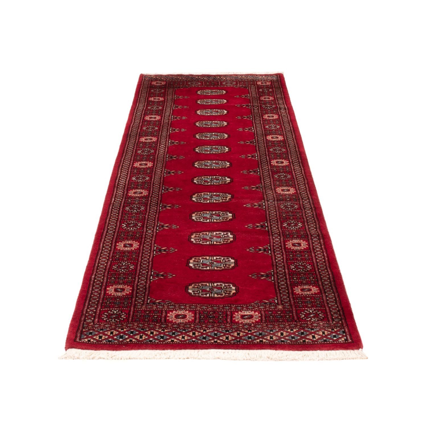 Løber Pakistan Tæppe - 259 x 80 cm - rød